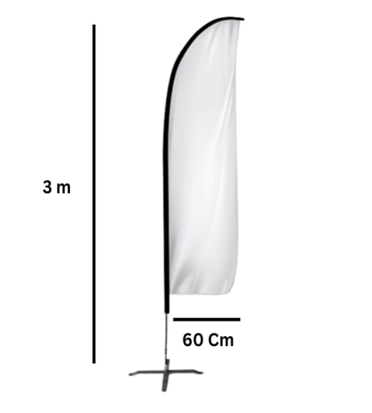 Bannière blanche de qualité